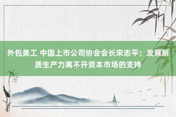 外包美工 中国上市公司协会会长宋志平：发展新质生产力离不开资本市场的支持